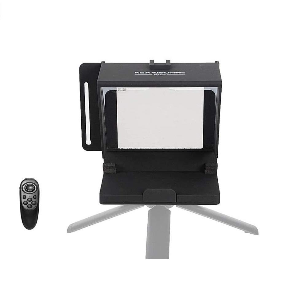 Mini Teleprompter Portable Mobile Teleprompter Artifact Video with Remote Control Compatible with Phone and DSLR Recording