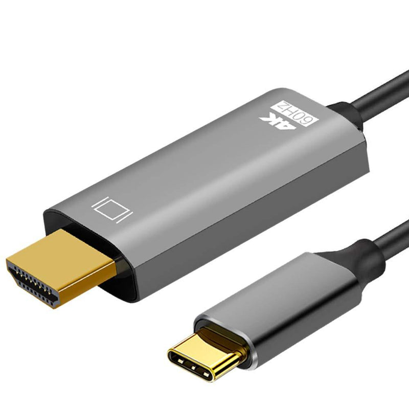 USB C to HDMI Cable for Home Office 4K@60Hz 6FT, PCERCN Type C to HDMI Cable Adapter [Compatible with Thunderbolt 3 Ports]