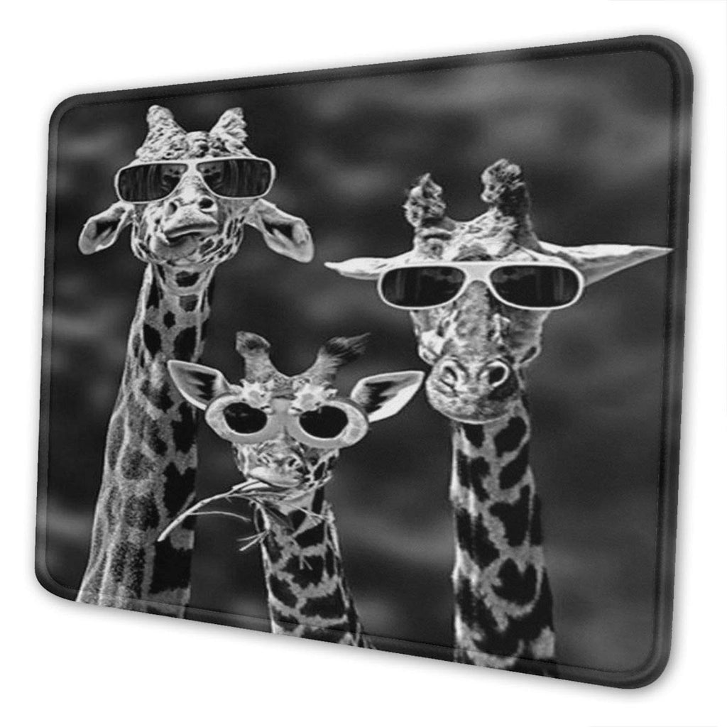MSGUIDE Mouse Pad with Stitched Edge, Giraffe Rectangle Non-Slip Rubber Mousepad Gaming Mouse Pad for Laptop, Computer & Pc, 9.5 X 7.9 Inches 7.9 x 9.5 in