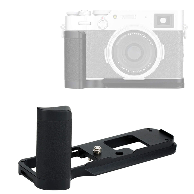 JJC HG-X100V Fuji X100V Hand Grip, Fuji X100V Grip, Arca Swiss Type Quick Release QR, Anti Slip Metal Holder Hand Grip, Aluminum Aloy, Compatible with Fujifilm X100V X100F