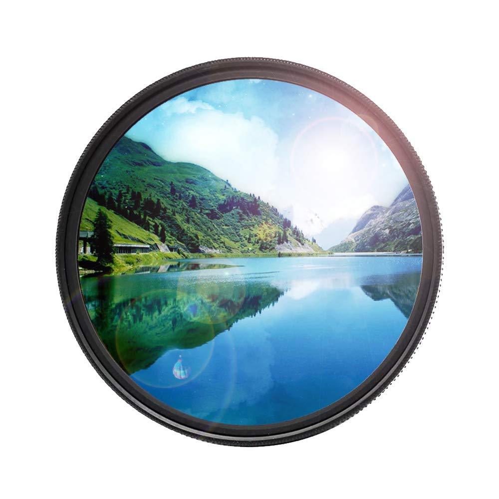 46mm Circular Polarizer Lens (CPL) Filter Ultra-Slim and Multi-Coated Glass Filter for Color Saturation, Contrast & Reflection Control– Compatible with All Popular Camera Lens Models