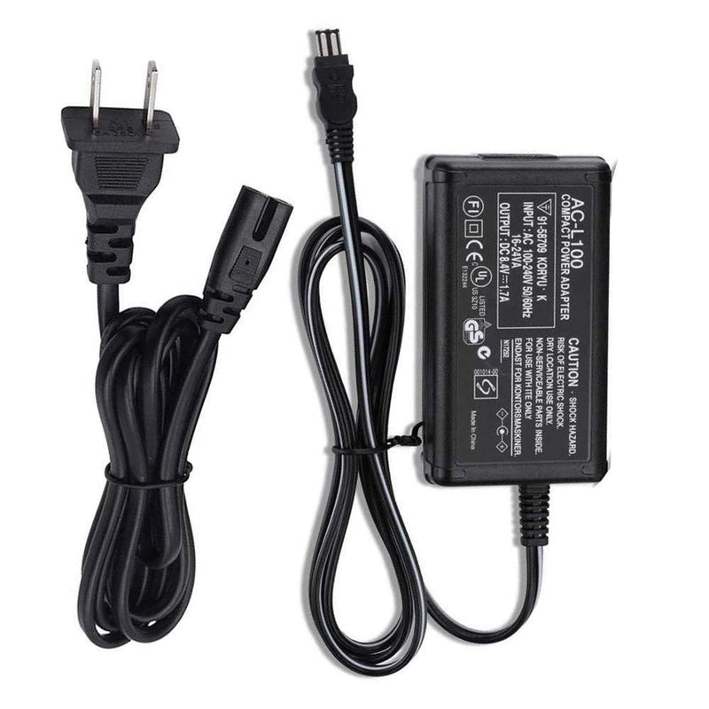 AC-L100 AC Power Supply Adapter, Replacement for Sony AC-L10A, AC-L10B, AC-L10C AC-L15A/B AC-L100C,for Sony Handycam CCD-TRV77 CCD-TRV88 CCD-TRV9X DCR-TRV6E MVC-FD Cameras