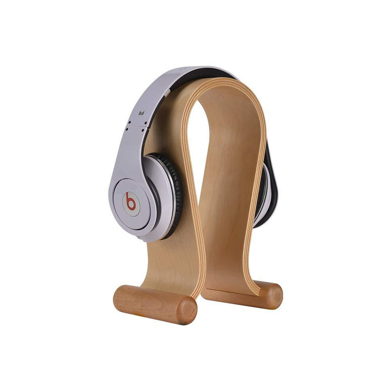 SAMDI Wooden Walnut Omega Headphone Game Display Stand, Headphone Stand, Wooden Headphone Stand, Suitable for All Headphone Stands(Birch) White