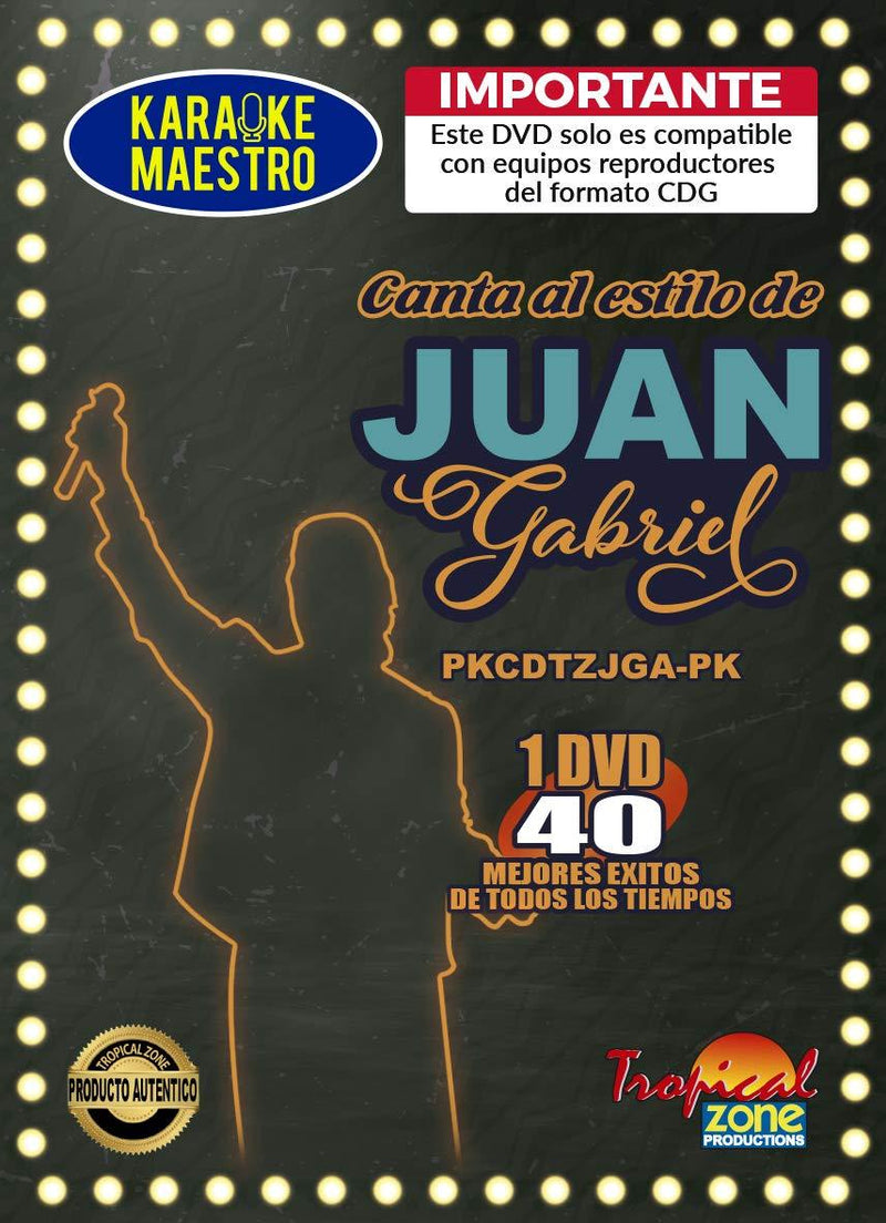 Karaoke Juan Gabriel DVD 40 Best Songs Ever