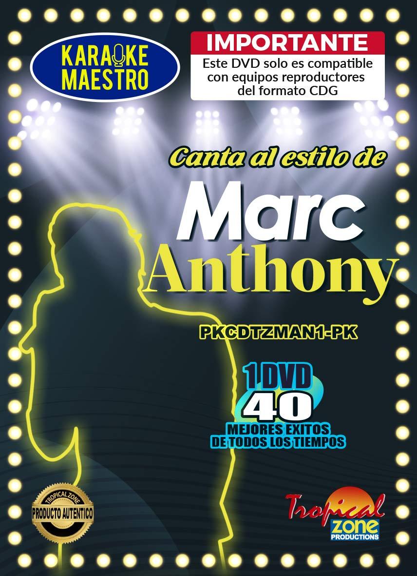 Karaoke Marc Anthony DVD 40 Best Songs Ever
