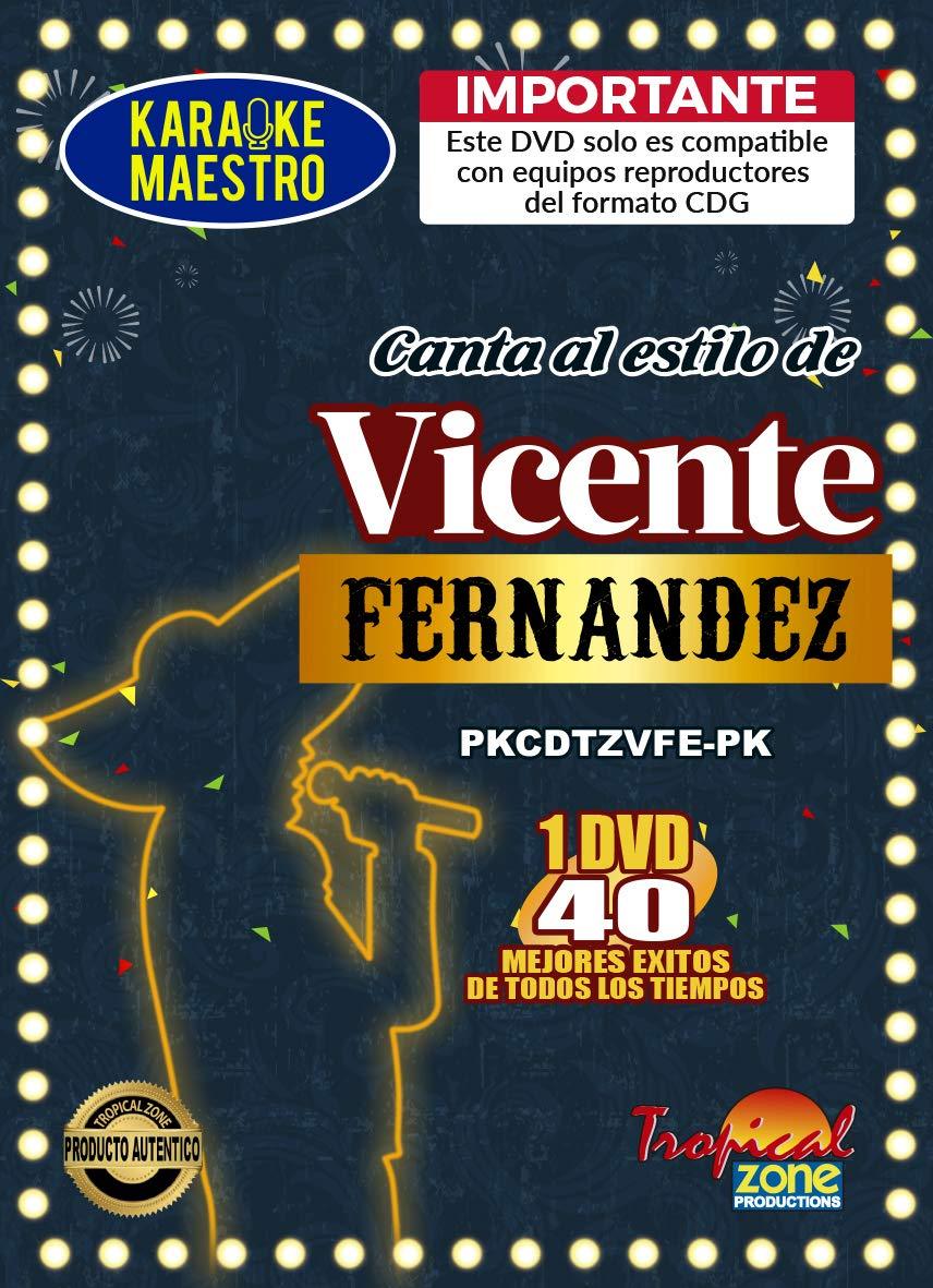 Karaoke Vicente Fernandez DVD 40 Best Songs Ever