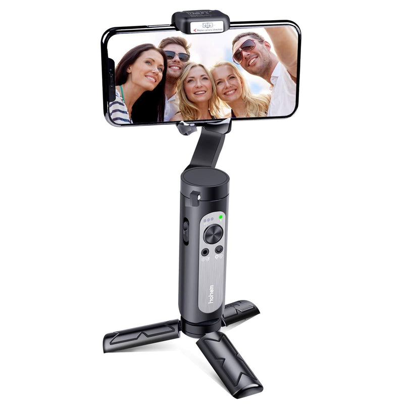 Hohem iSteady X Gimbal Stabilizer for Smartphone, Lightweight and Foldable Phone Stabilizer for Smooth Shooting & Stable Video Recording, 3Axis Handheld Stabilizer Compatible with iPhone and Android