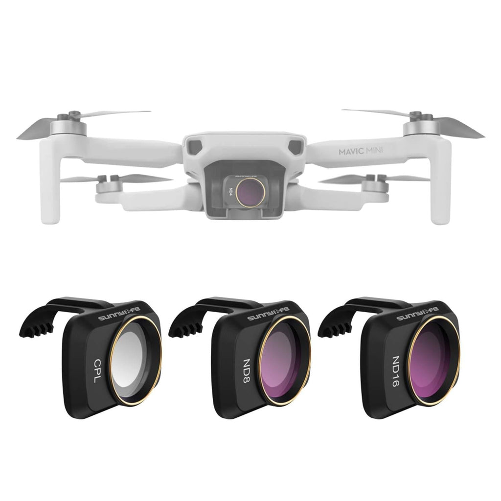 Lens ND Filter Set CPL ND8 ND16 for DJI Mavic Mini/Mini 2 Drone 3pcs Lens Filter Set Multi Coated Filters Combo Camera Lens