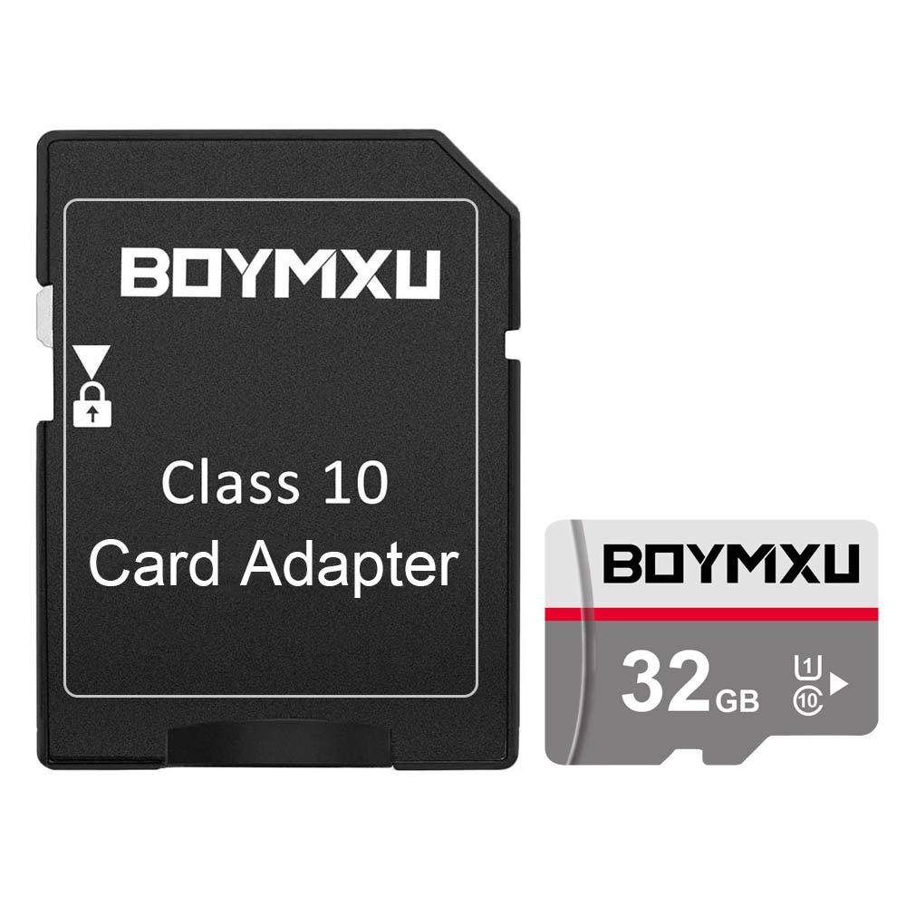 TF Memory Card 32GB,BOYMXU TF Card with Adapter,High Speed Memory Card Class 10 TF Card Memory Card for Phone Camera Computer-Update 32GB-GRAY