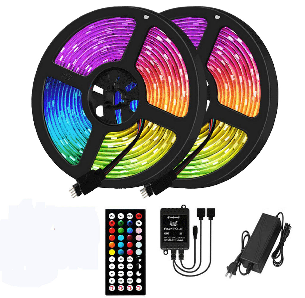 [AUSTRALIA] - Led Strip Lights with Remote Led Light Strip 32.8ft RGB LED Light Strip 5050 LED,3M Adhesive Cutting Design Color Changing Tape Lights for Home,Kitchen,TV Party 