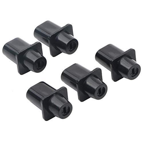 Tele Switch Cap Tip Telecaster Top-Hat Switch Tip Black for Tele Guitar Parts Pack of 5