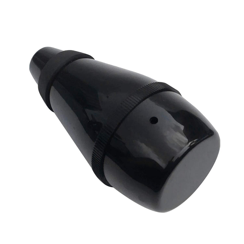 Lightweight PVC Practice Trumpet Mute Silencer for Jazz Brass Horn Instrusment Accessory (Black) Black