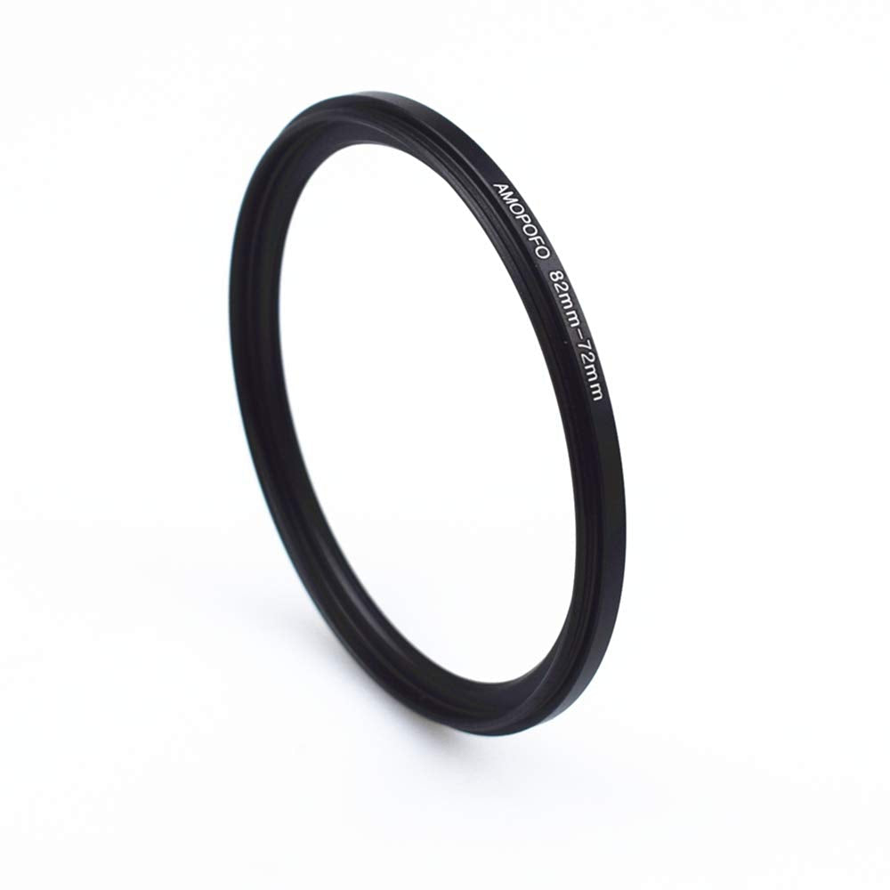 82mm to 72mm Step-Down Rings Lens Filters Ring Compatible with UV,ND,CPL,Made of CNC Machined Metal with Matte Black Electroplated Finish,All 82mm Camera Lenses & 72mm Accessories