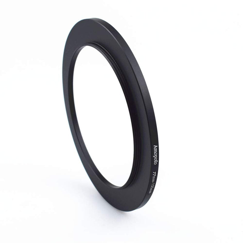 77mm-105mm Metal Ring/77mm to 105mm Step Up Ring for Filters,Made of CNC Machined with Matte Black Electroplated Finish,Compatible with All 77mm Camera Lenses & 105mm Accessories 77 to 105mm Step Up Ring Adapter