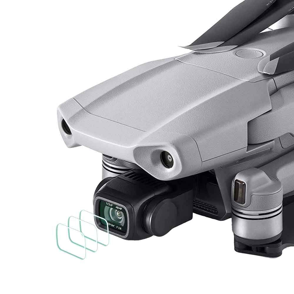 Lens Screen Protector for DJI Mavic Air 2 – Drone Camera,ULBTER 0.3mm 9H Hardness Tempered Glass Mavic Air 2 UAV Lens Saver Accessory Anti-Scrach Anti-Fingerprint Anti-Bubble Anti-Dust [3 Pack]