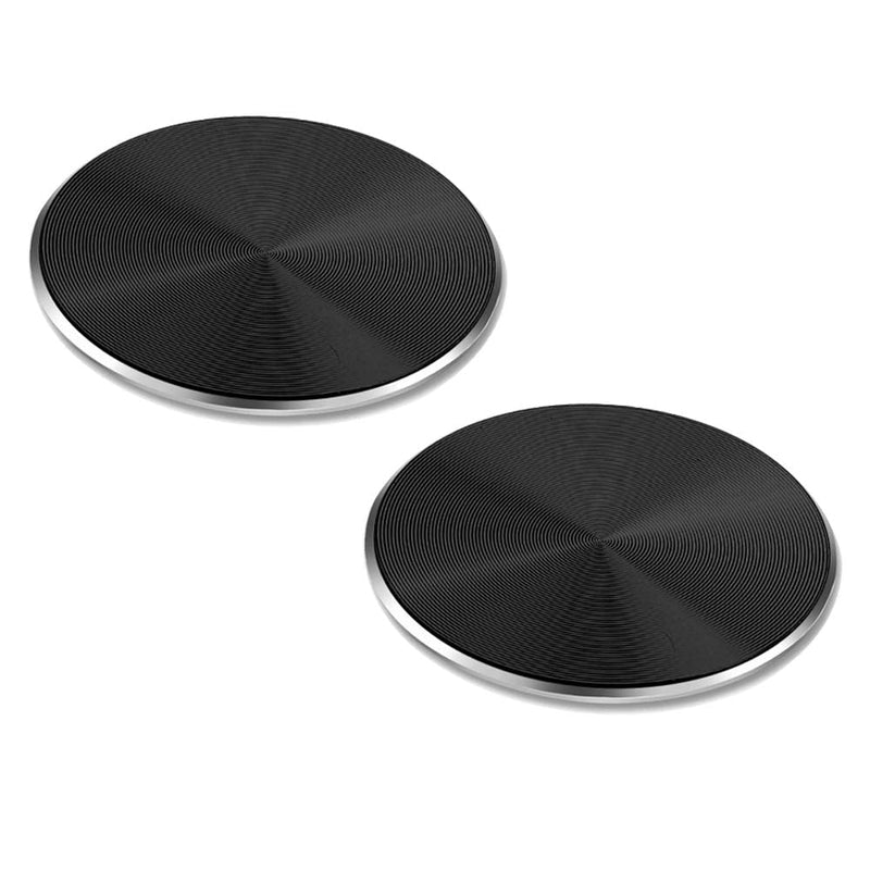 2-Pack Replacement Mount Metal Plates D.Sking Car Phone Holder 3M Adhesive CD Metal Plates for Car Mount Car Kits (Black)