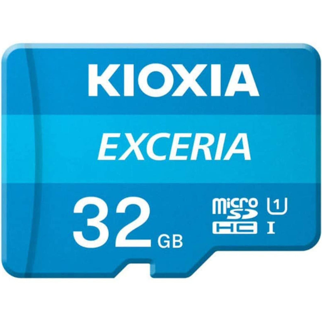 Kioxia 32GB microSD Exceria Flash Memory Card U1 R100 C10 Full HD Read 100MB/s LMEX1L032GG4