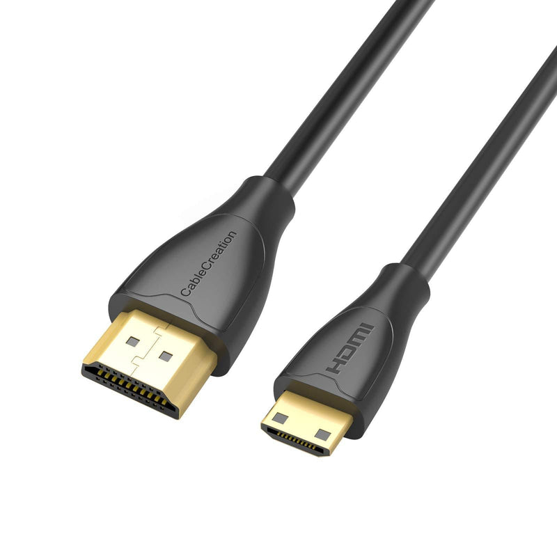 CableCreation Mini HDMI to HDMI Cable, Support 4K 60Hz Ultra HD, 3D, High Speed, 3 Feet mini HDMI Male to HDMI Male