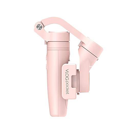 Gimbal Stabilizer 3-axis Handheld Portable Vlog Pocket for Smartphone iPhone Android Samsung (Pink) Pink