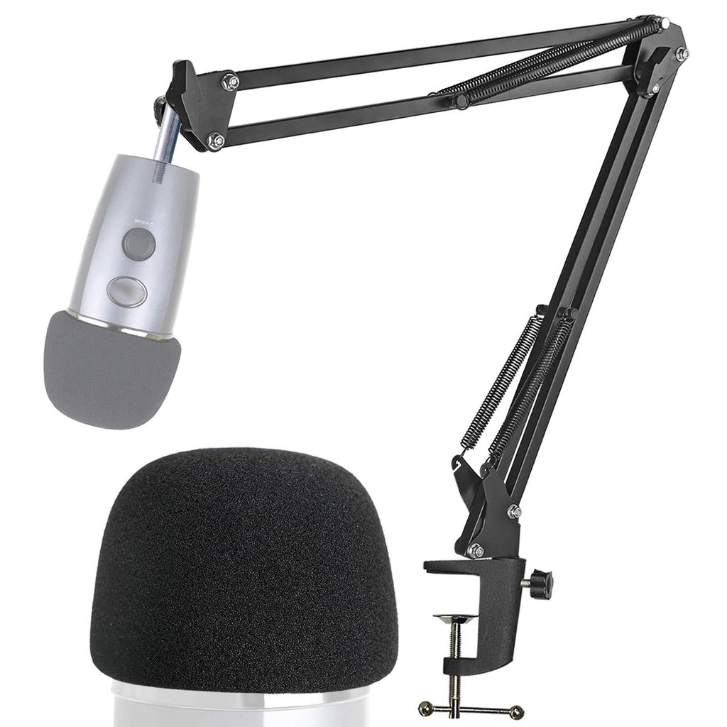[AUSTRALIA] - Yeti Nano Mic Stand with Pop Filter - Microphone Boom Arm Stand with Foam Cover Windscreen for Blue Yeti Nano Mic by YOUSHARES 