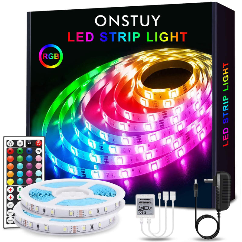 [AUSTRALIA] - ONSTUY Led Strip Light 32.8ft,10m RGB LED Strips Kit with Remote,5050 LED Rope Lights Color Changing LED Lights for Bedroom,Party,Home 