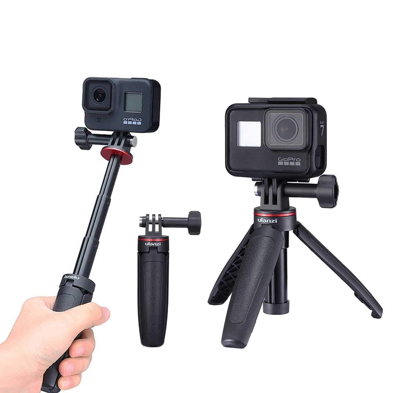 Extension Pole Tripod, Mini Selfie Stick Tripod Stand Handle Grip Compatible with GoPro 9 8 7 6 5 4 Max DJI OSMO Action Insta360 One X SJCAM Vlogging