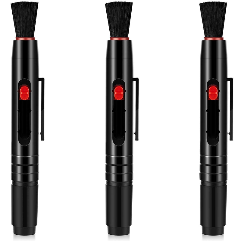 3 Pieces Multifunction Lens Cleaning Pen Brush, Lens Brush Camera Screen Cleaning Pen for Camera, SLR, Telescope, Magnifying Glass, Phone