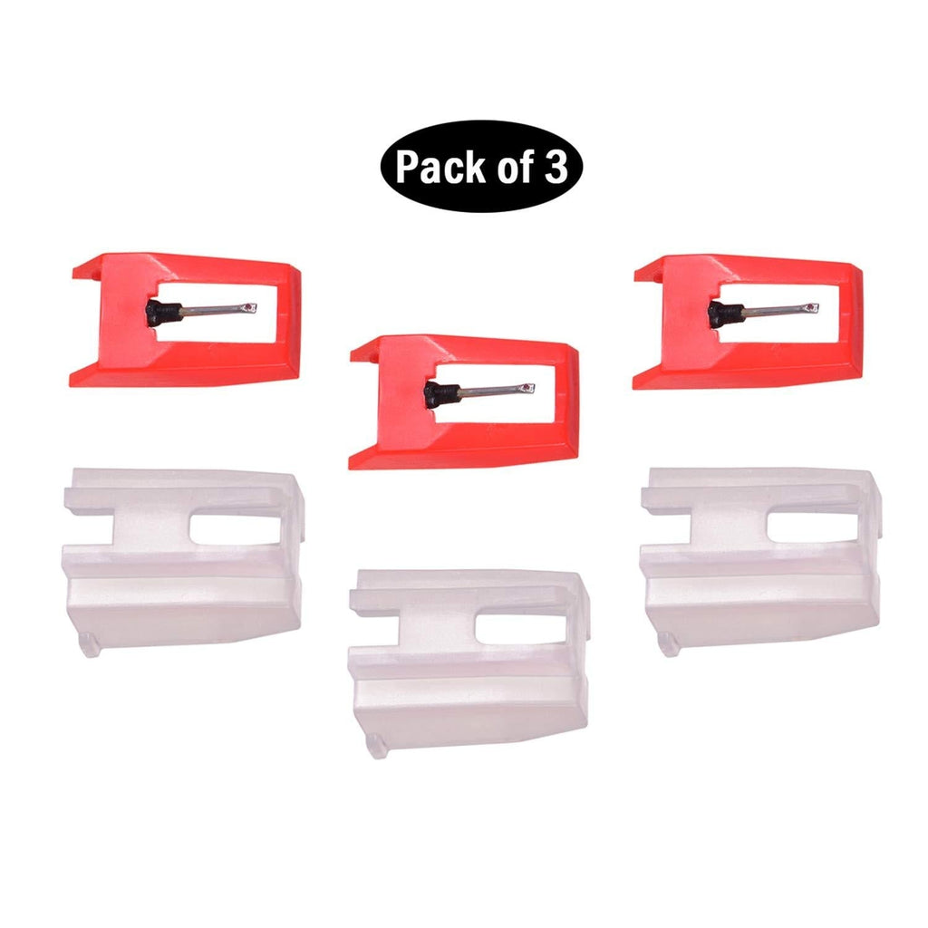 [AUSTRALIA] - Record Player Needles,3 Pack Universal Turntable Replacement Stylus Needles for Vinyl Record Player, LP Player, Phonograph (onesize, Red) onesize 