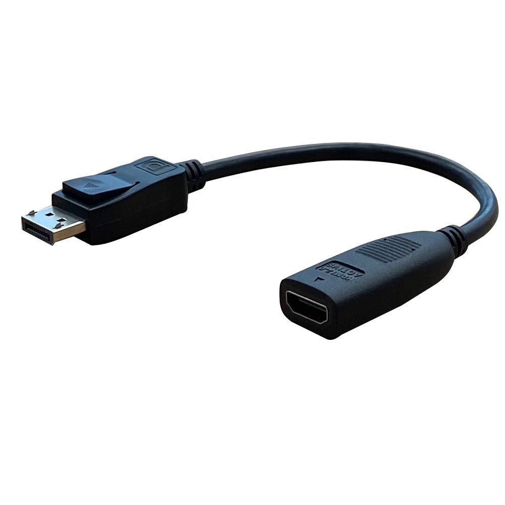 DP to HDMI,CP COMPUPARTNER,DisplayPort Male to HDMI Female Adapter Cable -Black 3840x2160 60HZ
