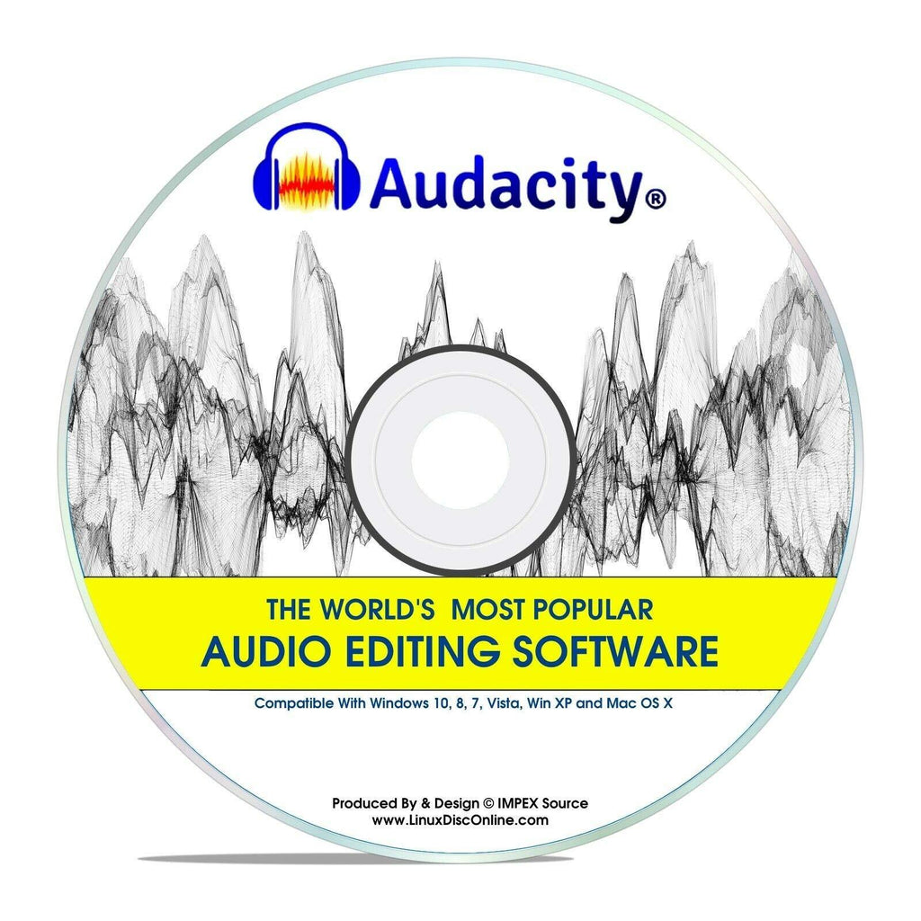 Audacity® 2020 Newest Professional Pro Audio Music Editing Recording Software Win 10,8,7,*Vista* And XP Mac OS X Linux