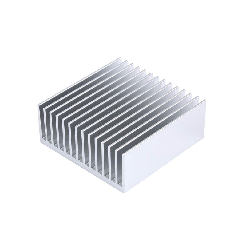 Awxlumv 4 Pcs 50mm Aluminum Heatsink 50 x 50 x 20 mm/ 1.97 x 1.97 x0.78 Inch Heat Sinks 14 Fin for Peltier,Chipset and CPU Cooling -Silver