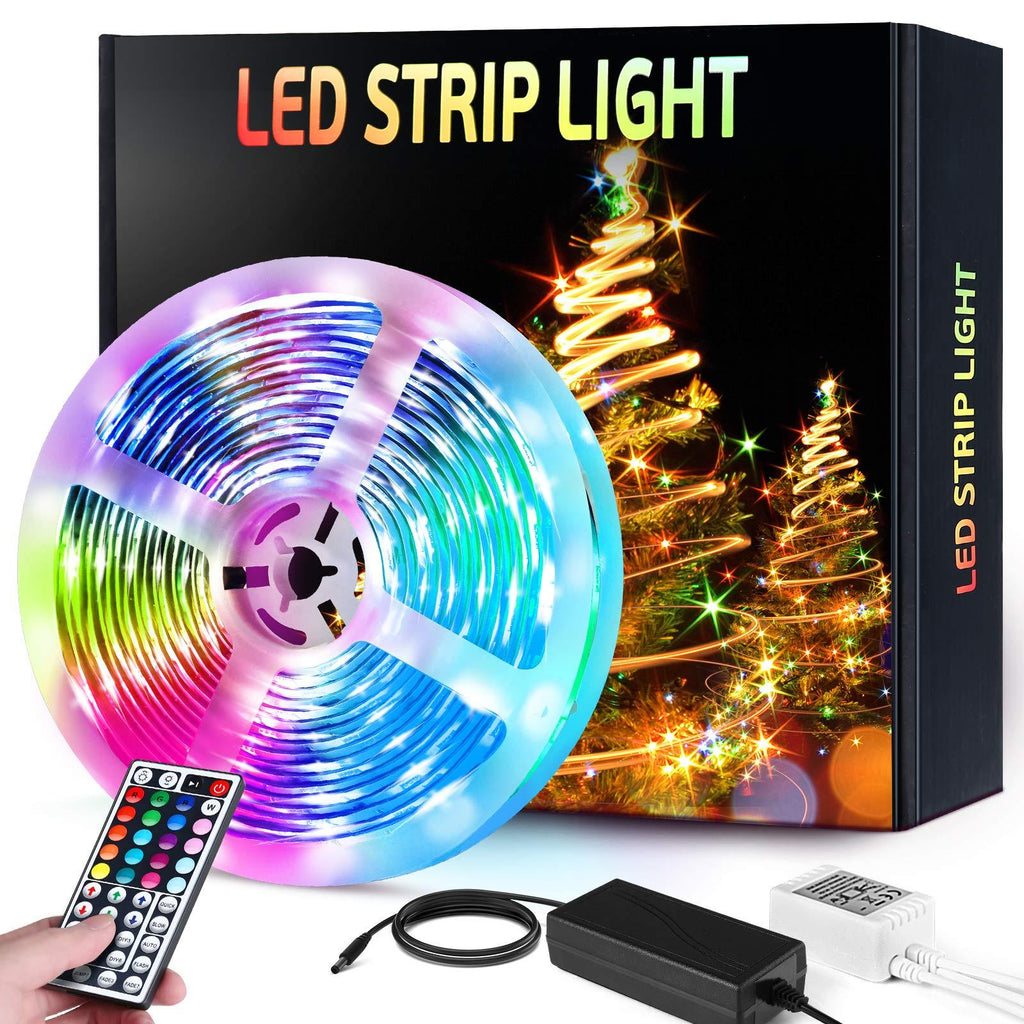 [AUSTRALIA] - Led Strip Lights, HOKEKI Neon Lights, Led Lights for tv, Lights forbedroom, 16.4ft Smart Lamp, with Remote Control, 7 Lighting Effects, with Waterproof Design, Suitable ForTv, Party, Home Decoration 16.4in 