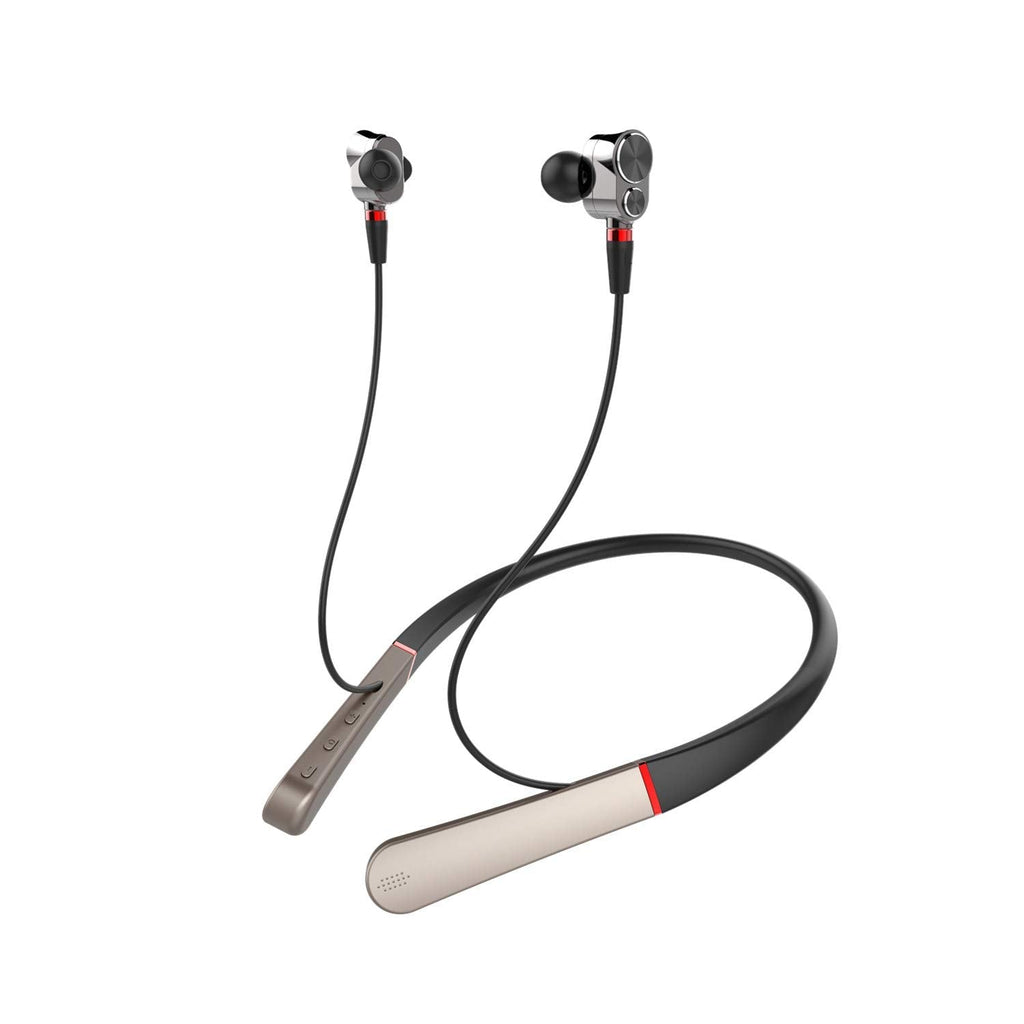 Z6S Earbuds Neckband Headset Behind The Neck Wireless Neckband Headphone Bluetooth Headphones (Gun Color) gun color