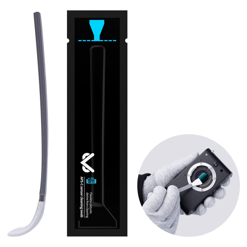 VSGO 12 Pcs Digital Camera Cleaning Swab APS-C Sensor Cleaning Swabs for DSLR or SLR Digital Camera
