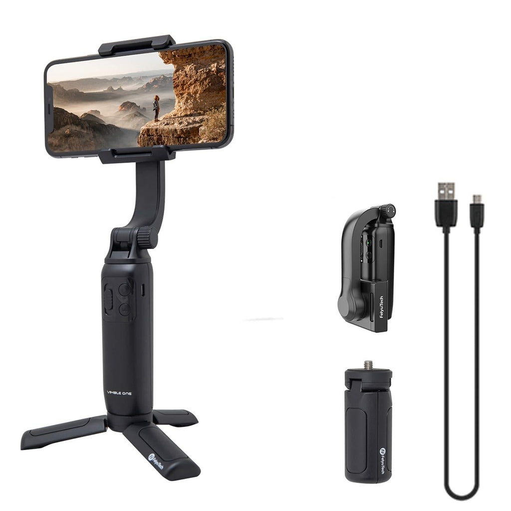 FeiyuTech VIMBLE ONE Handheld Gimbal Stabilizer Anti Shaking Stretchable Handheld Gimbal Phone Stabilizer for Smartphone for Live Streaming 3-axis Handheld Selfie Stick