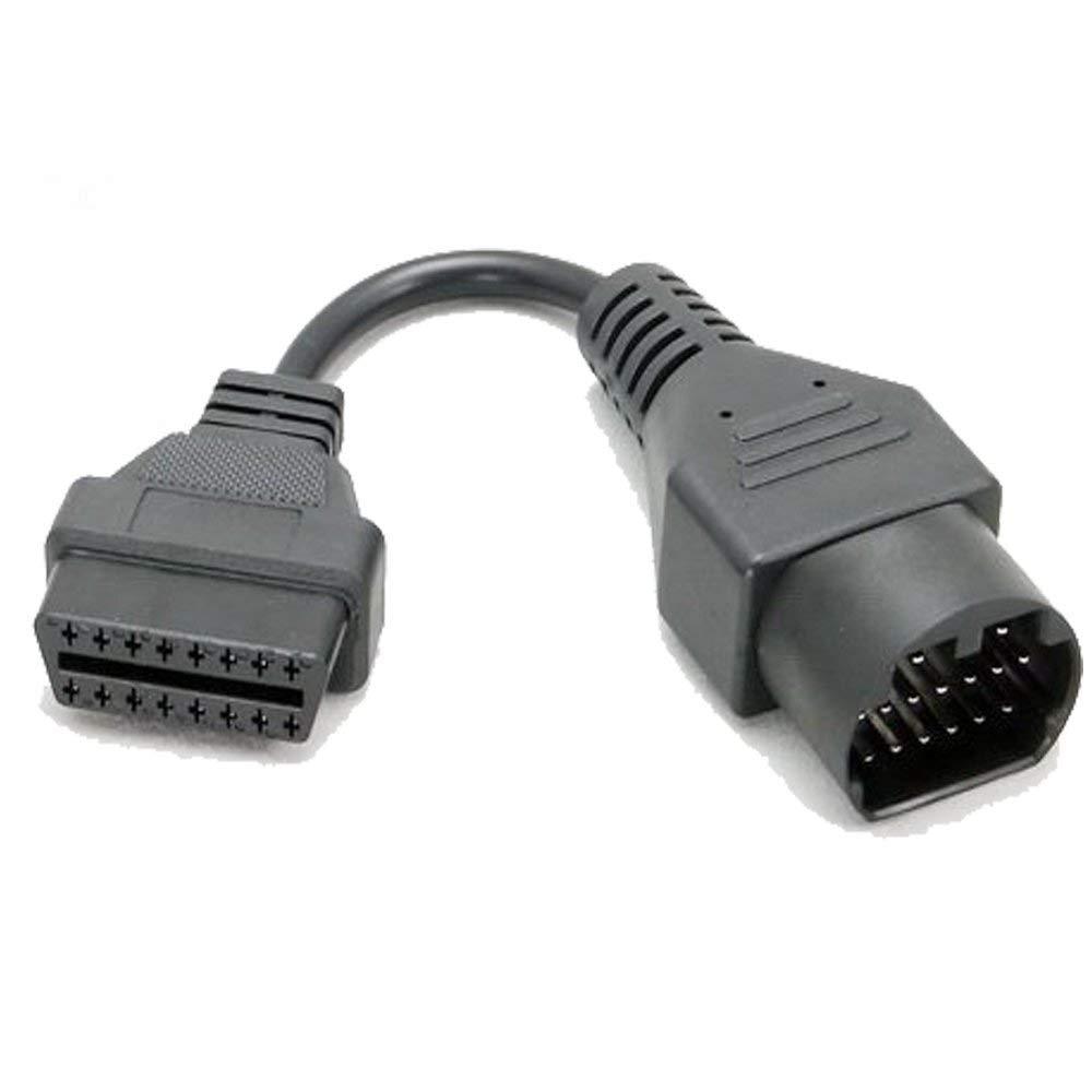 E-Car Connection New OBD 17 Pin OBD to OBDII 16 Pin OBD2 Diagnostic Adapter Connector Adapter Cable for Mazda (Type -1)