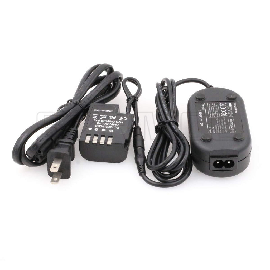 SZRMCC DMW-AC8 AC Adapter and DMW-DCC12 DC Coupler Dummy Battery for Panasonic DMC GH5 GH4 GH3 Camera