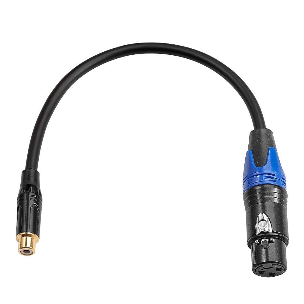 [AUSTRALIA] - DISINO Female XLR to RCA Female Cable, RCA to XLR Female Converter Gender Changer Audio Adapter Patch Cable - 3.3 feet 