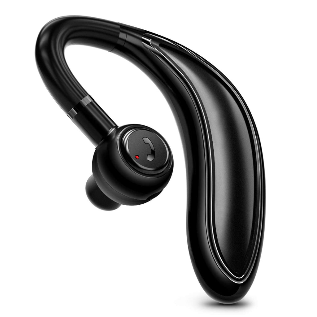 Bluetooth Earpiece for Cell Phone, Timmkoo S60 Single Ear Hands-Free Wireless Bluetooth Headset with Mic Apt-X CVC8.0 for iPhone, Samsung, Android, PC, Laptop, Tablet, TVs (Black) Gun-Black