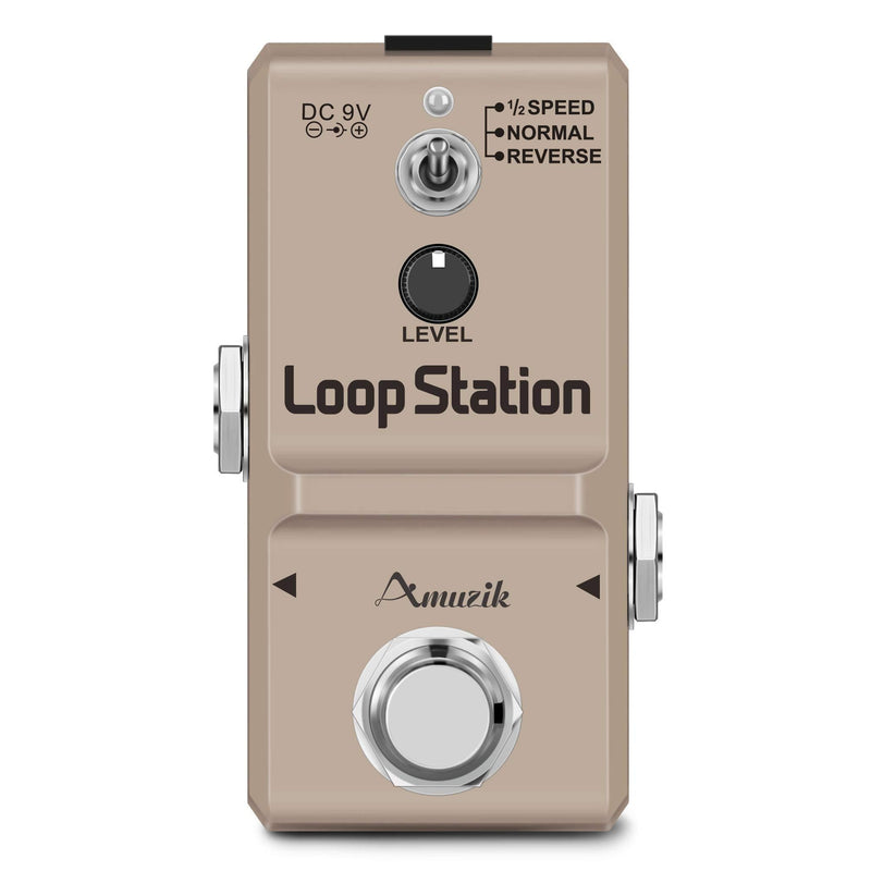 [AUSTRALIA] - Amuzik Loop Station Looper Effects Pedal Unlimited Overdubs 10 Minutes of Looping with TF Card Tiny Looper 