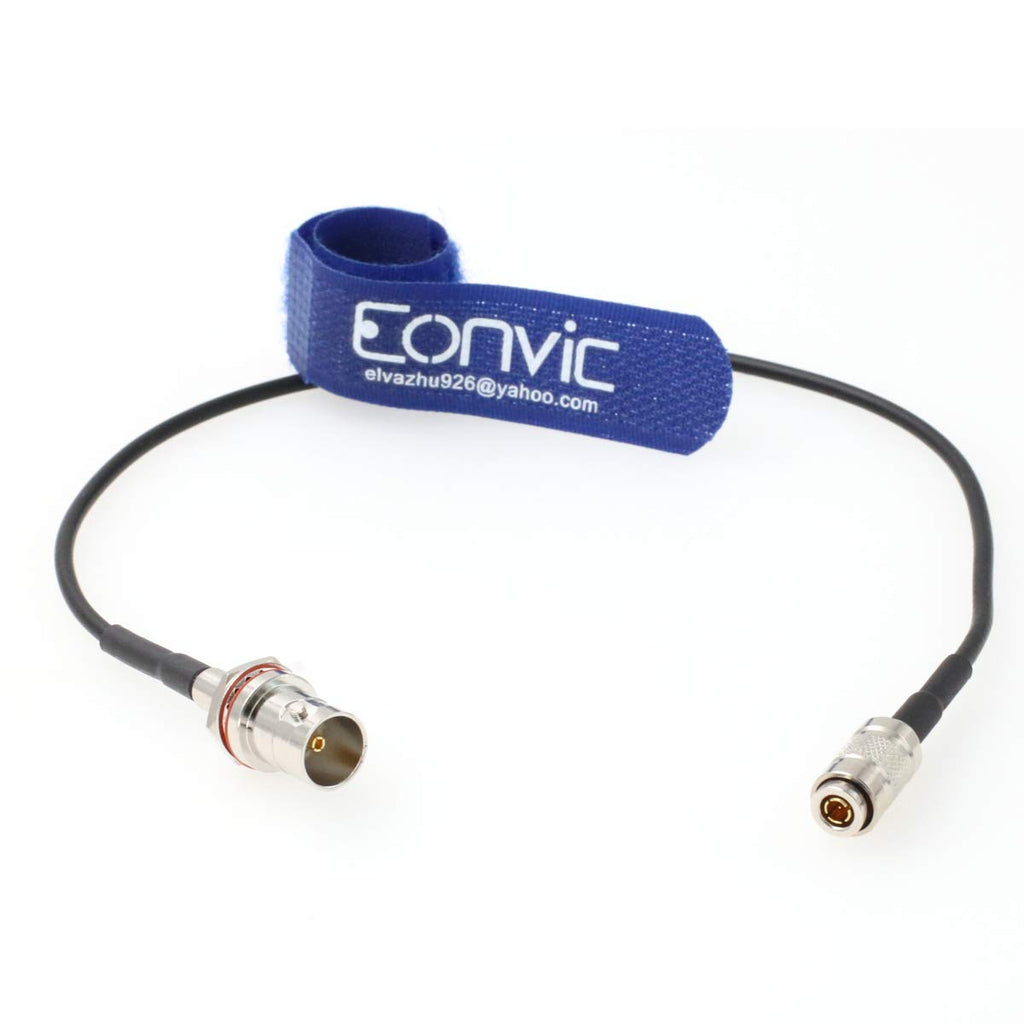 Eonvic RG174 75ohm HD SDI DIN 1.0/2.3 Straight to BNC Female RF Coaxial Cable for Blackmagic HyperDeck Shuttle straight DIN-female BNC 12 inch/30cm