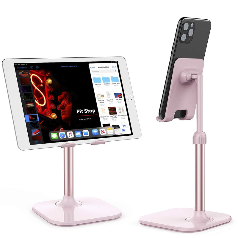 [AUSTRALIA] - Cell Phone Stand,Doboli Phone Stand for Desk,Phone Holder Stand Compatible with iPhone and All Mobile Phones Tablet Pink rose gold pink 