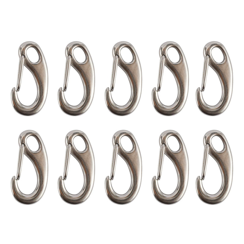 Artilife 2 Inch Marine Grade Stainless Steel 316 Spring Gate Snap Hook Clip Multifunctional Quick Link Clip