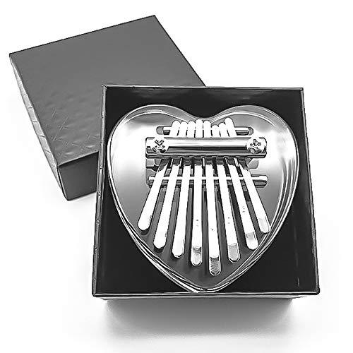 SGP Mini Kalimba Piano, Portable Finger Piano Musical Instrument Gift for Kids and Adults Beginners Mini 8-Tone Valentine's Day Present
