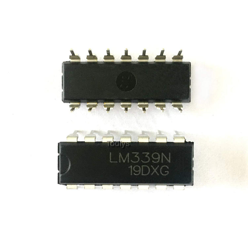 Todiys New 30Pcs for LM339 0.3V~+36V 50mA DIP-14 Low Power Quad Voltage Comparators IC LM339N