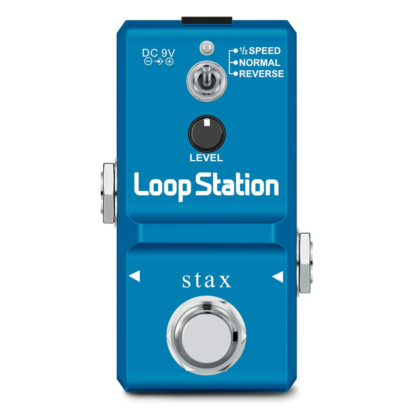 [AUSTRALIA] - Stax Looper Guitar Pedal Loop Station Pedal Unlimited Overdubs 10 Minutes of Looping, 1/2 time, and Reverse, built-in 8G SD Card for memory 