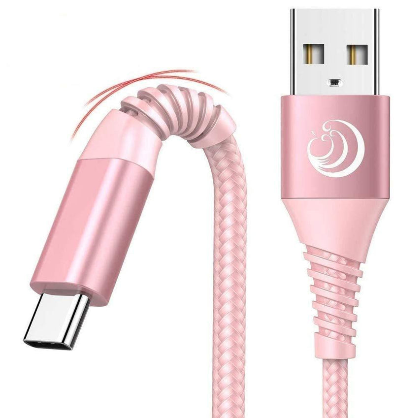 Type C Charging Cable 3A Fast Charge USB C Cable【2Pack 6FT】C Cord Phone Charger Fast Charging Cord for Samsung Galaxy S10 S9 S8 Note 8 A11 A01 A20 A21 A12 A10e A50 A51 S20 S21,LG K51 Stylo 4 5 6,Moto