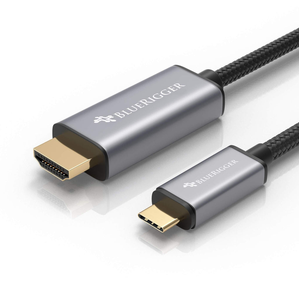 BlueRigger Premium USB C to HDMI Cable (10ft, 4K 60Hz, USB Type C) 10 Feet - Premium