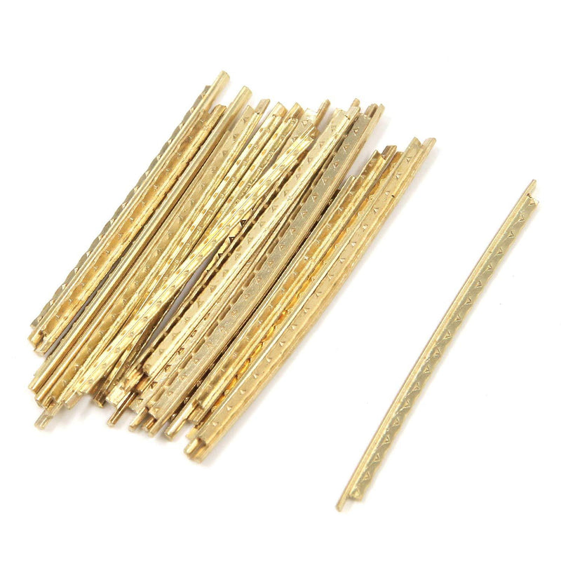 FarBoat 20Pcs Fret Wires 2.0mm Fingerboard Brass Copper Replacements for Acoustic Guitars
