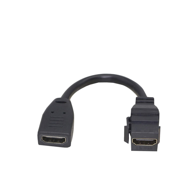 HDMI Keystone Jack Adapter,HDMI Female to Female Pigtail Extension Cable 4k Coupler for Wall Plate by FENGQLONG
